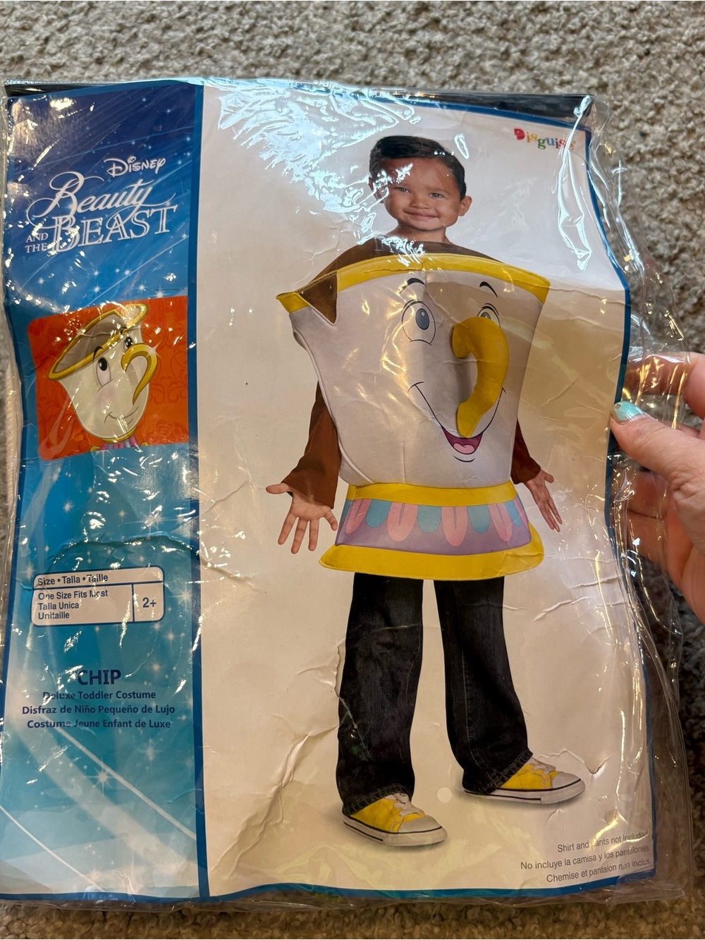 Disney Chip Costume One Size Kids Beauty and the Beast Halloween World Land